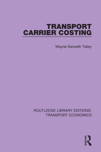 Beispielbild fr Transport Carrier Costing zum Verkauf von Blackwell's