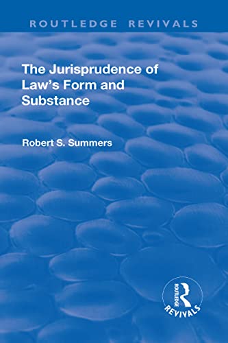 Beispielbild fr The Jurisprudence of Law's Form and Substance zum Verkauf von Blackwell's