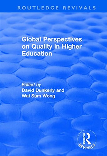 Beispielbild fr Global Perspectives on Quality in Higher Education (Routledge Revivals) zum Verkauf von Chiron Media