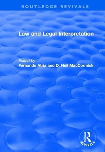 9781138715561: Law and Legal Interpretation