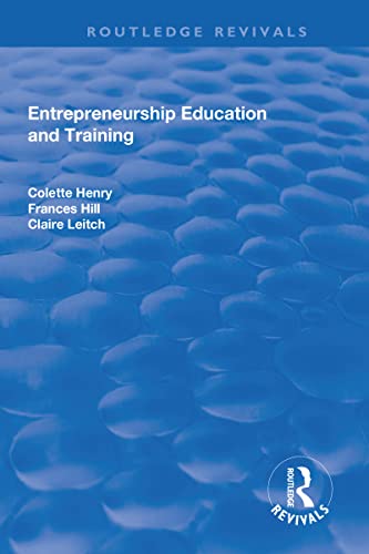 Beispielbild fr Entrepreneurship Education and Training zum Verkauf von Blackwell's