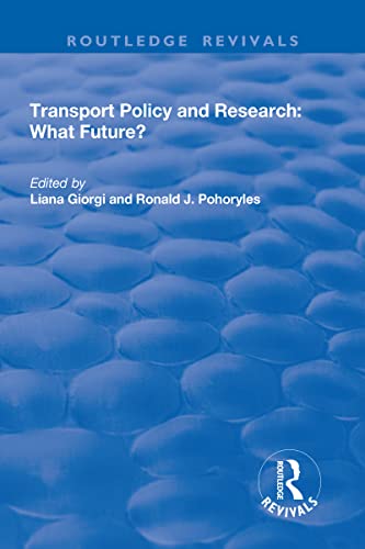 Beispielbild fr Transport Policy and Research zum Verkauf von Blackwell's