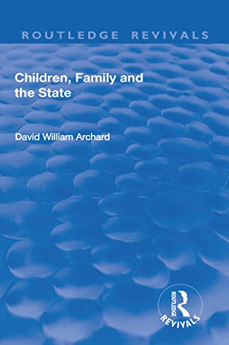 Beispielbild fr Children, Family and the State zum Verkauf von Blackwell's