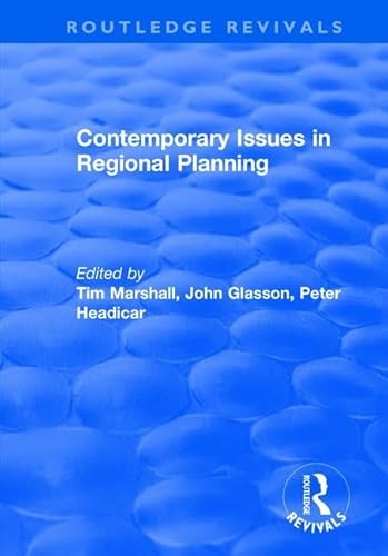 Stock image for Contemporary Issues in Regional Planning for sale by Blackwell's