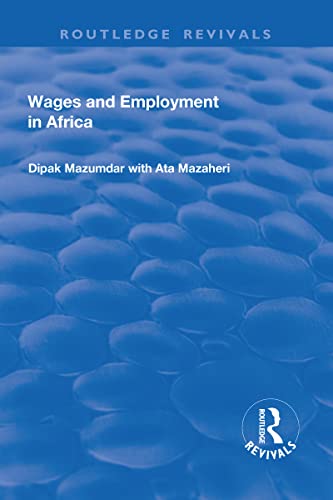 Imagen de archivo de Wages and Employment in Africa a la venta por Blackwell's