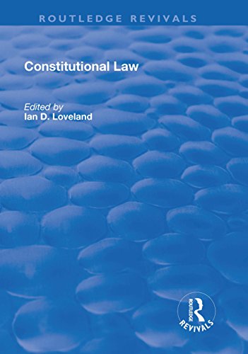 Imagen de archivo de CONSTITUTIONAL LAW a la venta por Books Puddle