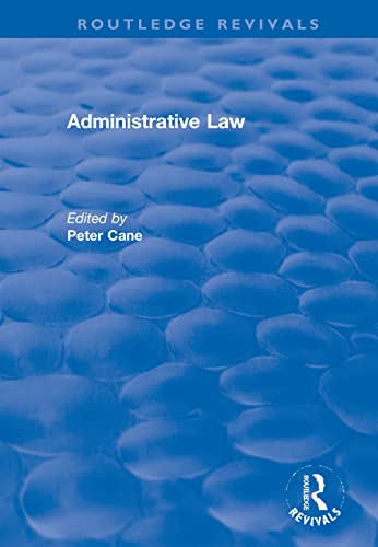 Beispielbild fr Administrative Law zum Verkauf von Blackwell's