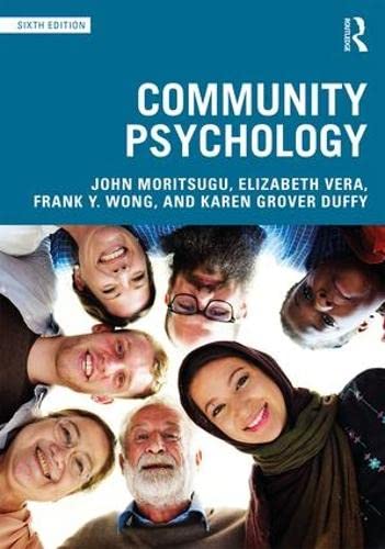 Beispielbild fr Community Psychology zum Verkauf von Indiana Book Company