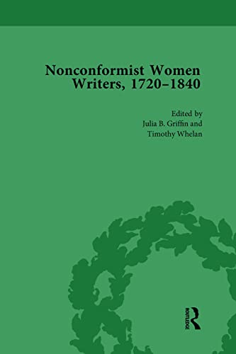 Beispielbild fr Nonconformist Women Writers, 1720-1840, Part I Vol 1 zum Verkauf von Blackwell's