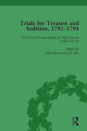 Imagen de archivo de Trials for Treason and Sedition, 1792-1794, Part I Vol 4 a la venta por Blackwell's