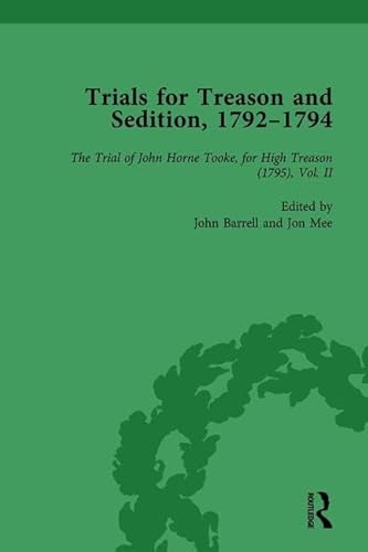 Beispielbild fr Trials for Treason and Sedition, 1792-1794, Part II Vol 7 zum Verkauf von Blackwell's