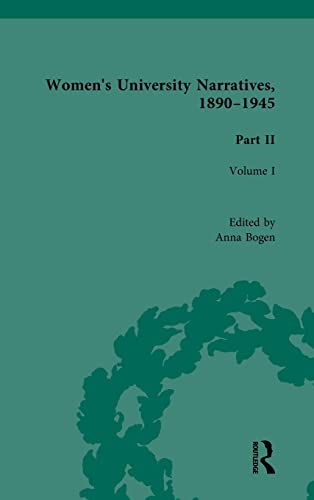 Beispielbild fr Women's University Narratives, 1890-1945, Part II zum Verkauf von PBShop.store US