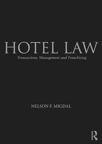 Imagen de archivo de Hotel Law a la venta por Blackwell's