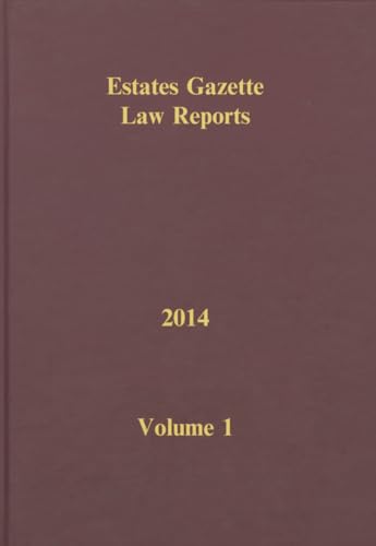 Beispielbild fr EGLR 2014 V1 (Estates Gazette Law Reports) zum Verkauf von Reuseabook