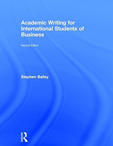 9781138783898: Academic Writing for International Students of Business
