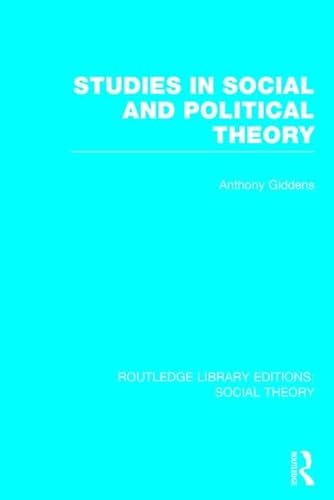 9781138786035: Studies in Social and Political Theory (RLE Social Theory) (Routledge Library Editions: Social Theory)