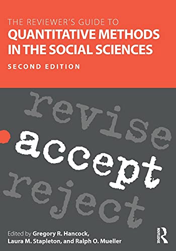Imagen de archivo de The Reviewer s Guide to Quantitative Methods in the Social Sciences a la venta por Anybook.com