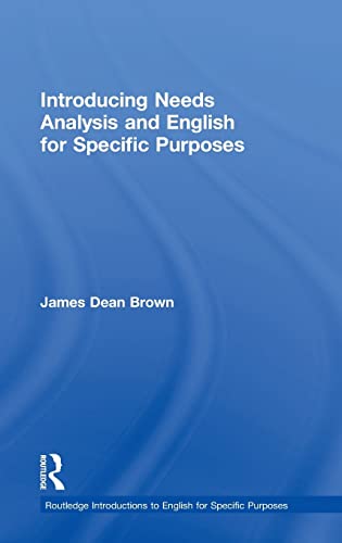 Stock image for Introducing Needs Analysis and English for Specific Purposes (Routledge Introductions to English for Specific Purposes) for sale by Chiron Media