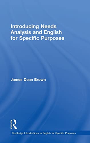 9781138803800: Introducing Needs Analysis and English for Specific Purposes (Routledge Introductions to English for Specific Purposes)