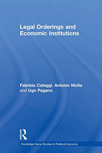 Imagen de archivo de Legal Orderings and Economic Institutions a la venta por Blackwell's