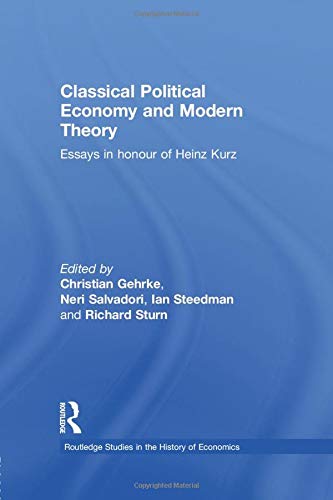 Beispielbild fr Classical Political Economy and Modern Theory zum Verkauf von Blackwell's