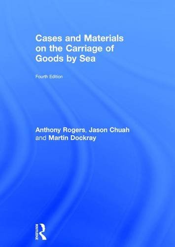 Imagen de archivo de Cases and Materials on the Carriage of Goods by Sea a la venta por dsmbooks