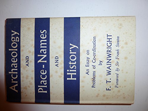 Imagen de archivo de Archaeology and Place-Names and History a la venta por Blackwell's