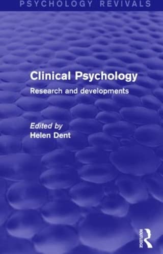 Beispielbild fr Clinical Psychology (Psychology Revivals) zum Verkauf von Blackwell's