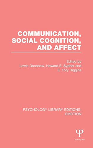 Beispielbild fr Communication, Social Cognition, and Affect (PLE: Emotion): 4 (Psychology Library Editions: Emotion) zum Verkauf von Chiron Media