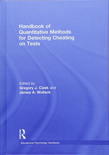 Imagen de archivo de Handbook of Quantitative Methods for Detecting Cheating on Tests a la venta por Basi6 International