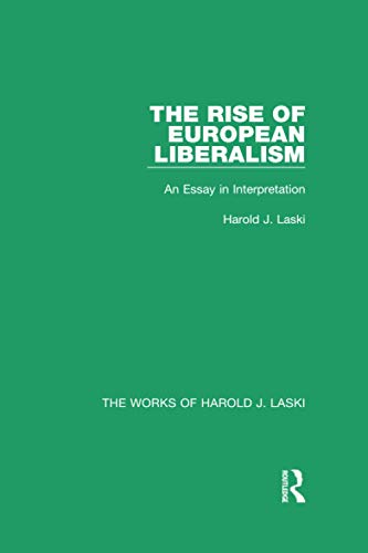 Beispielbild fr The Rise of European Liberalism zum Verkauf von Blackwell's