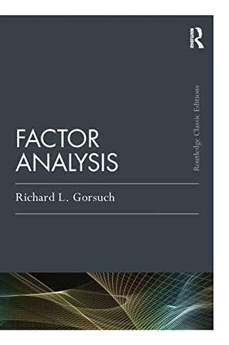 Stock image for Factor Analysis: Classic Edition (Psychology Press & Routledge Classic Editions) for sale by Chiron Media