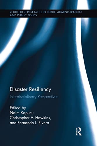 Beispielbild fr Disaster Resiliency: Interdisciplinary Perspectives zum Verkauf von Blackwell's