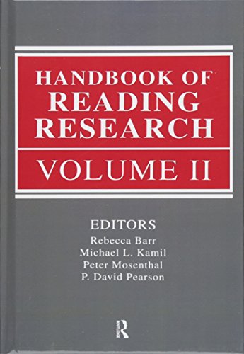 Imagen de archivo de 2: Handbook of Reading Research, Volume II a la venta por Chiron Media