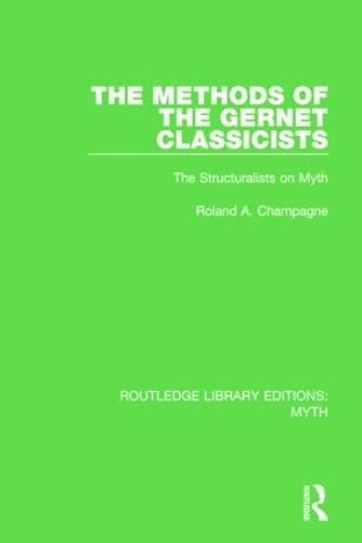 Beispielbild fr The Methods of the Gernet Classicists zum Verkauf von Blackwell's