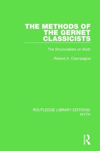 Beispielbild fr The Methods of the Gernet Classicists zum Verkauf von Blackwell's