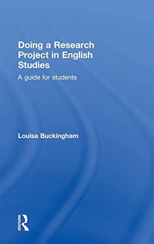 Stock image for Doing a Research Project in English Studies: A guide for students for sale by Chiron Media