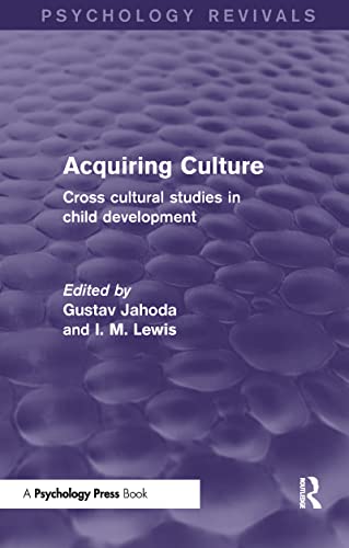 Beispielbild fr Acquiring Culture: Cross Cultural Studies in Child Development zum Verkauf von Blackwell's