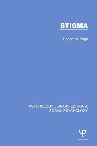 Stock image for 20: Stigma (Psychology Library Editions: Social Psychology) for sale by Chiron Media