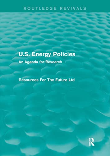 Beispielbild fr U.S. Energy Policies zum Verkauf von Blackwell's