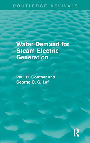 Stock image for Water Demand for Steam Electric Generation for sale by Blackwell's