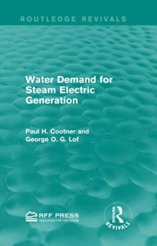 9781138857476: Water Demand for Steam Electric Generation (Routledge Revivals)