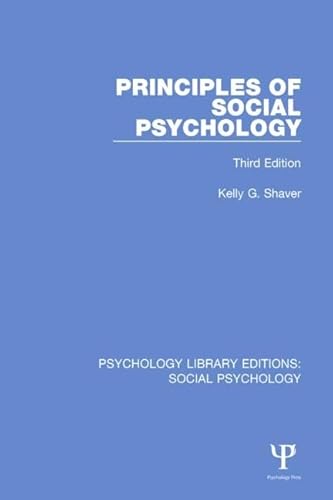 Stock image for 28: Principles of Social Psychology: Third Edition (Psychology Library Editions: Social Psychology) for sale by Chiron Media