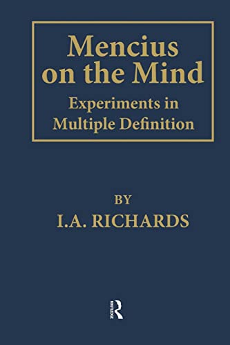 9781138863156: Mencius on the Mind: Experiments in Multiple Definition