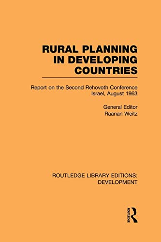 Imagen de archivo de Rural Planning in Developing Countries a la venta por Chiron Media