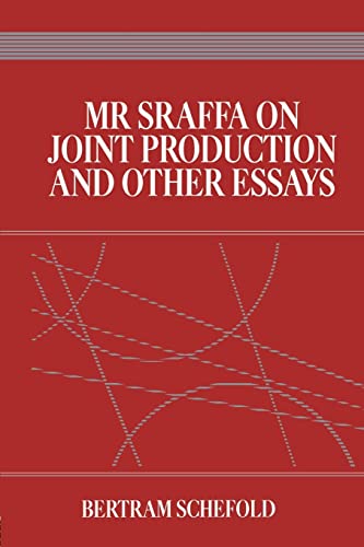 Beispielbild fr Mr Sraffa on Joint Production and Other Essays zum Verkauf von Blackwell's