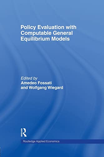 Stock image for Policy Evaluation with Computable General Equilibrium Models for sale by Blackwell's