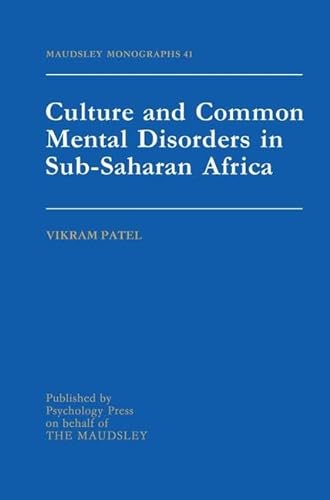 Imagen de archivo de Culture and Common Mental Disorders in Sub-Saharan Africa a la venta por Blackwell's