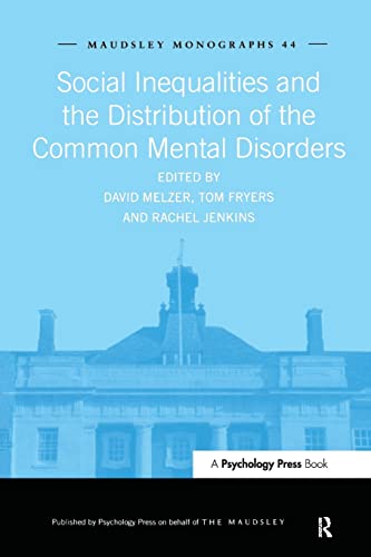 Stock image for Social Inequalities and the Distribution of the Common Mental Disorders for sale by Revaluation Books