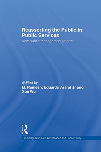 Imagen de archivo de Reasserting the Public in Public Services: New Public Management Reforms a la venta por Blackwell's